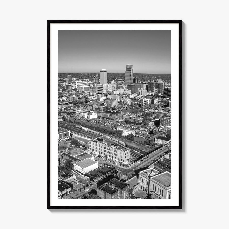 Omaha Photo Poster, framed poster mockup, white border