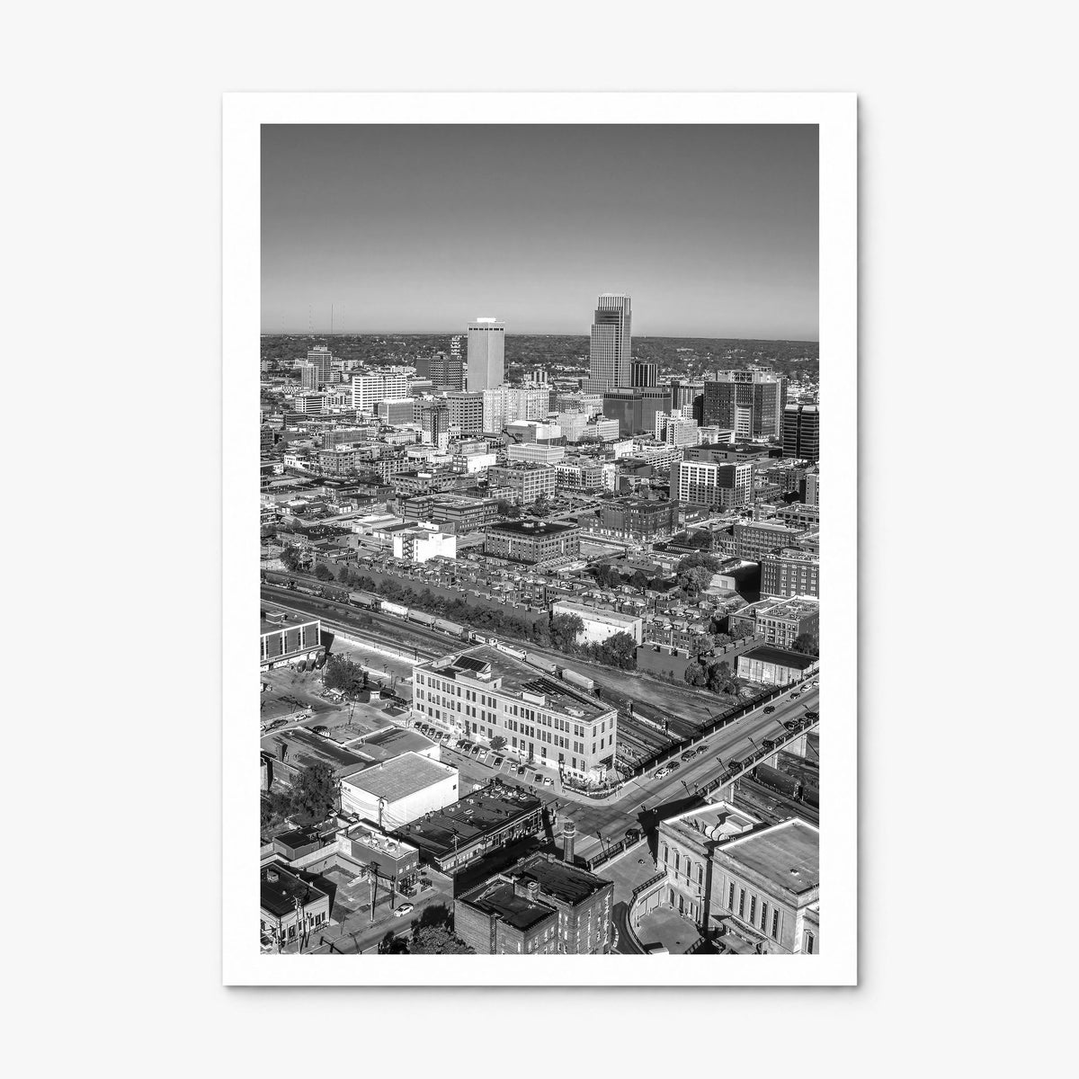 Omaha Photo Poster, print only (unframed), white border