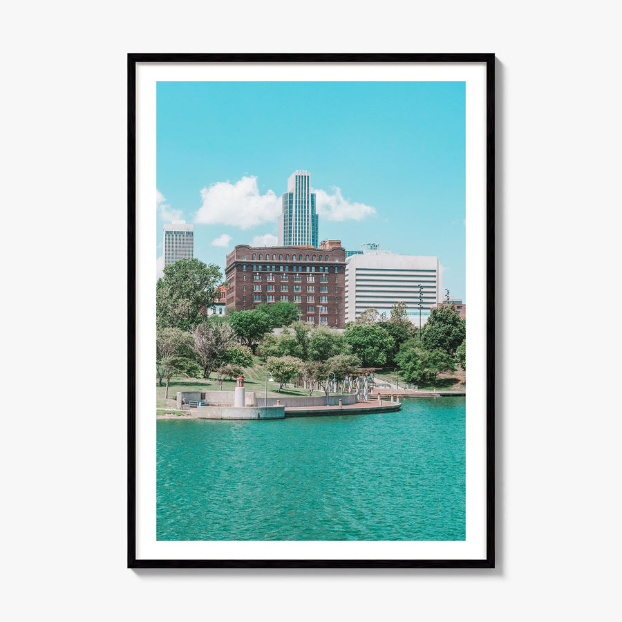 Omaha Photo Poster, framed poster mockup, white border