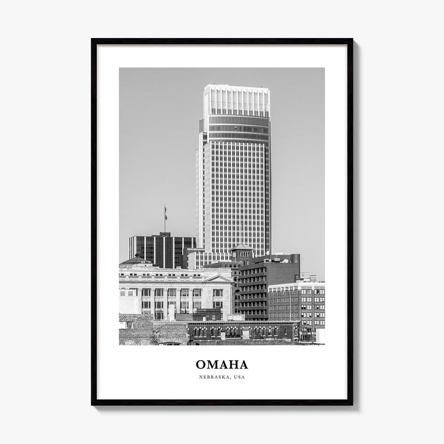 Omaha Classic No 1 Poster, framed poster mockup