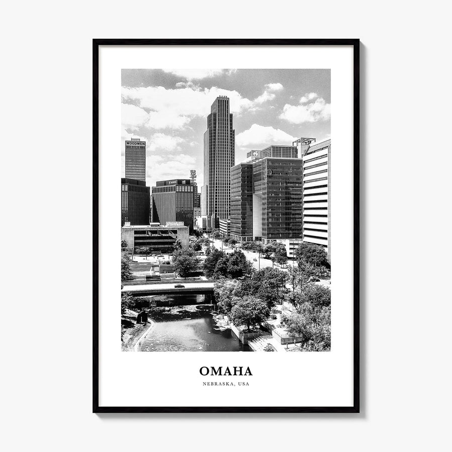 Omaha Classic No 2 Poster, framed poster mockup