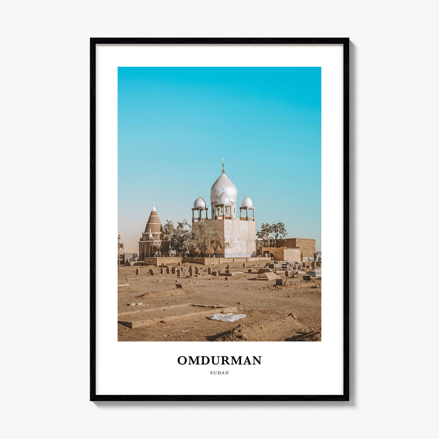 Omdurman Classic Poster, framed poster mockup