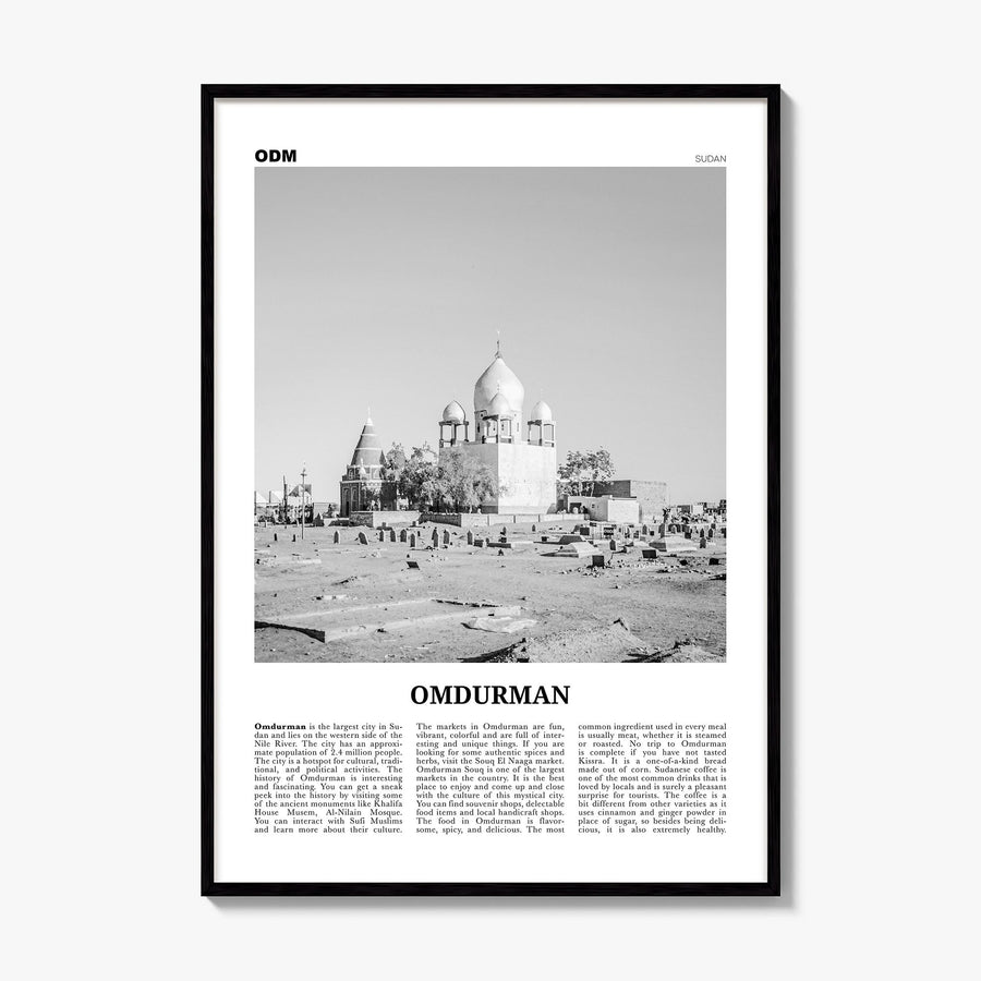 Omdurman Newspaper Poster, framed poster mockup