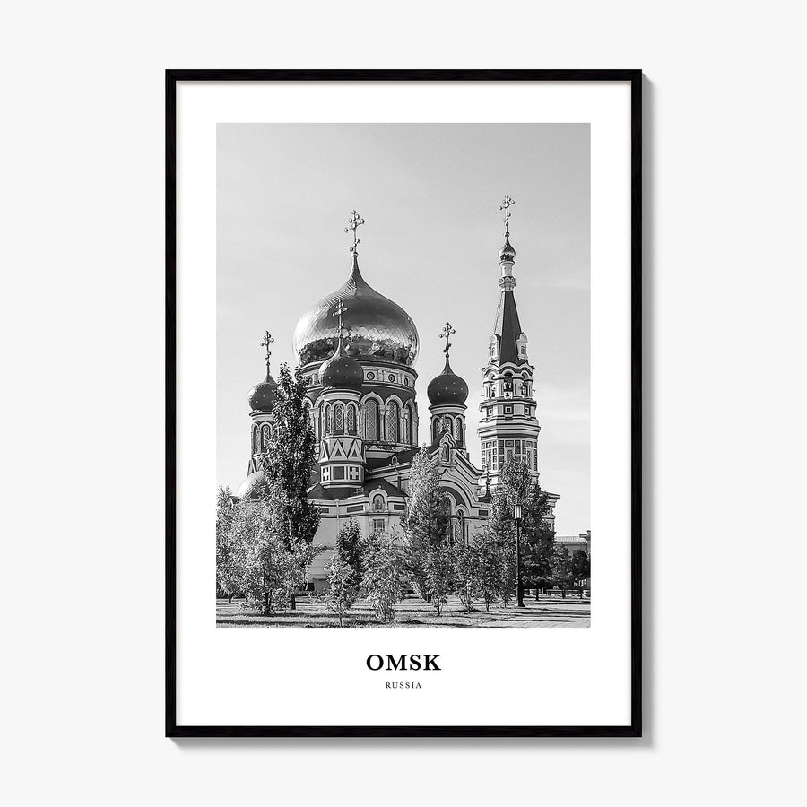 Omsk Classic Poster, framed poster mockup