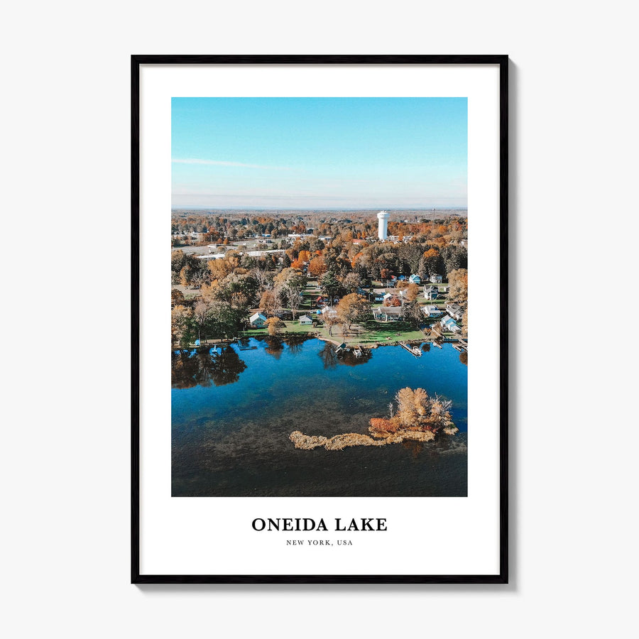 Oneida Lake Classic Poster, framed poster mockup