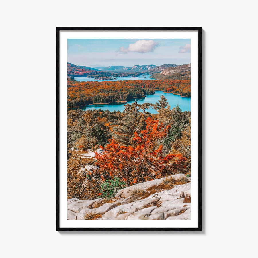 Ontario colorful photo poster of Canada – vertical wall art, unframed print shown in interior mockup