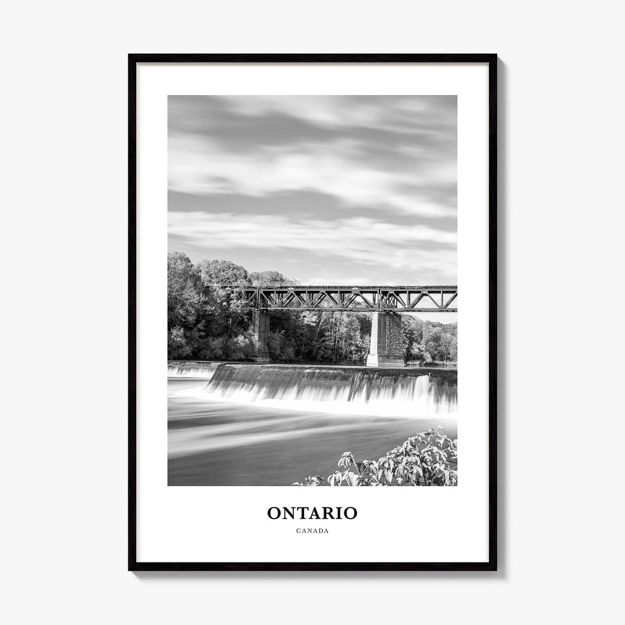 Ontario Classic Poster, framed poster mockup