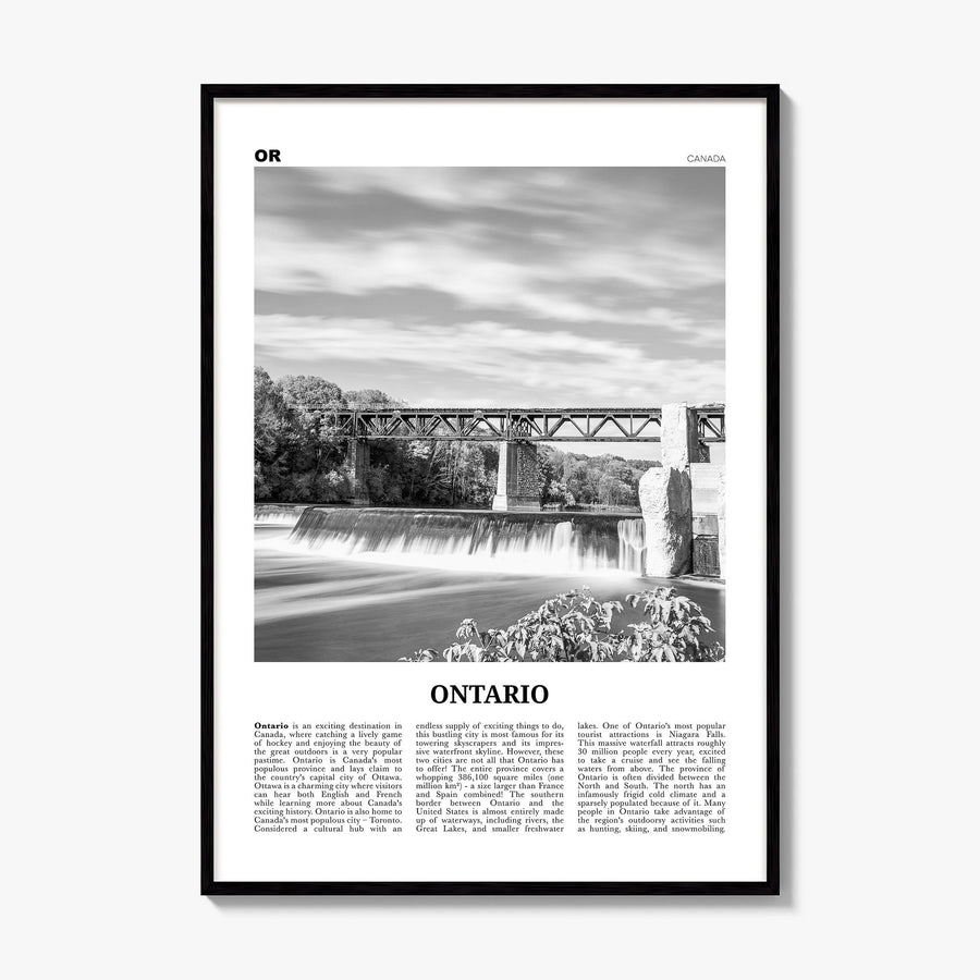 Ontario Newspaper Poster, framed poster mockup