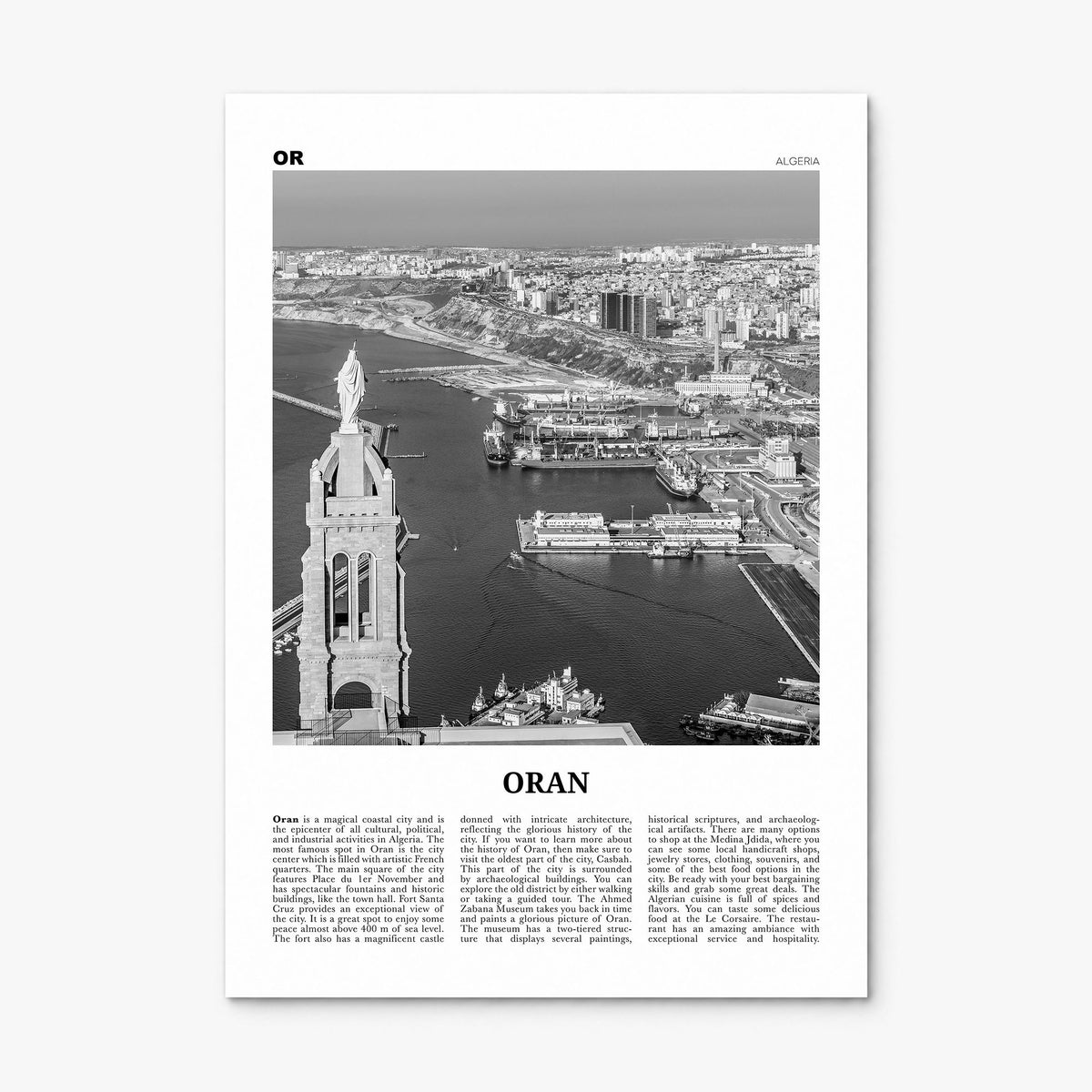 Oran Newspaper Poster, print only (unframed)