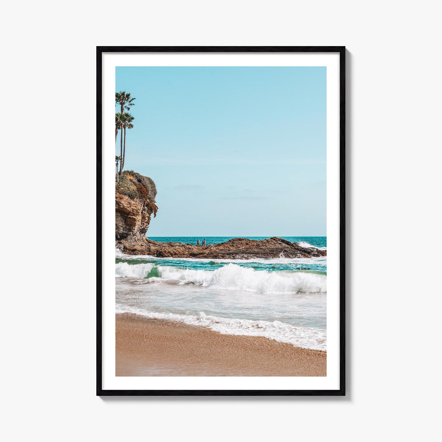 Orange County no. 1 colorful photo poster of California, USA – vertical wall art, unframed print shown in interior mockup