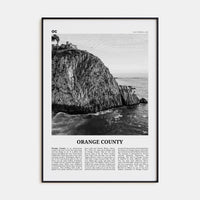 Orange County No 2 Poster None / 8x12 in Nbourhood Travel B&W Poster