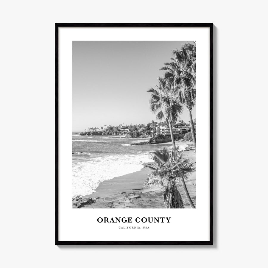 Orange County Classic Poster, framed poster mockup