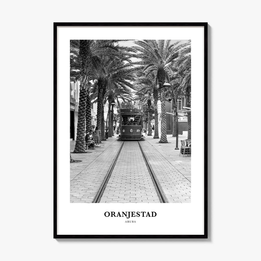 Oranjestad Classic Poster, framed poster mockup