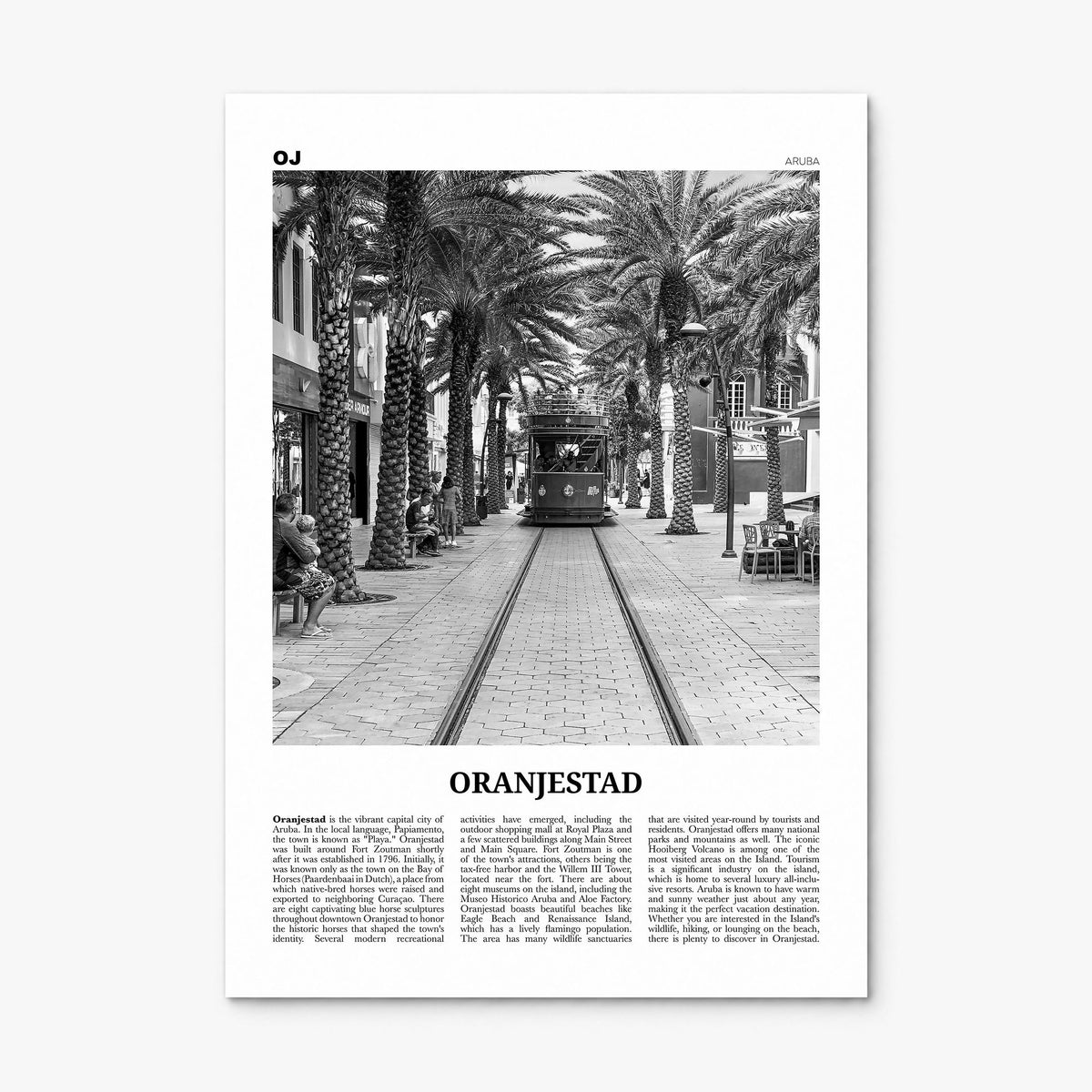 Oranjestad Newspaper Poster, print only (unframed)