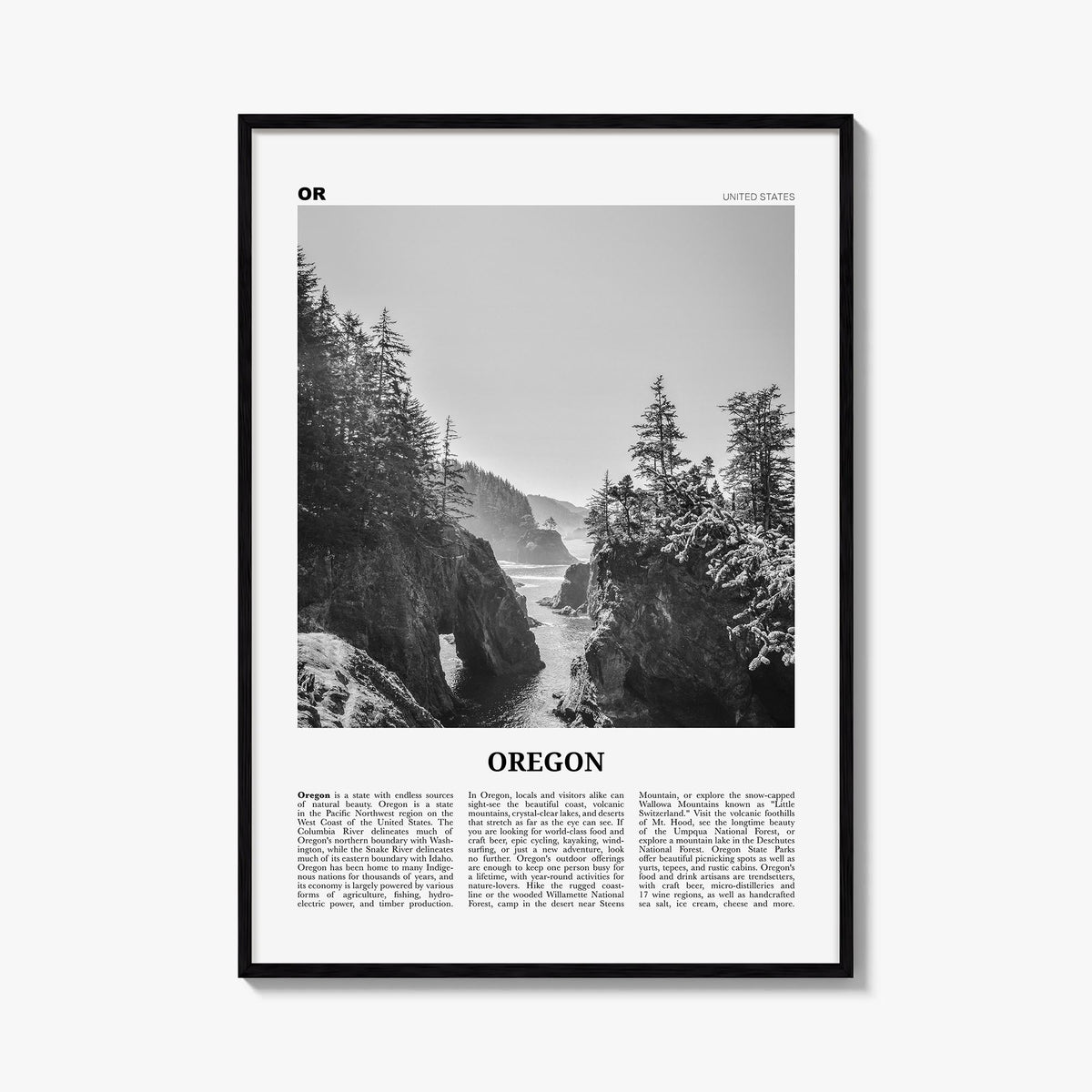 Oregon Newspaper No 1 Poster