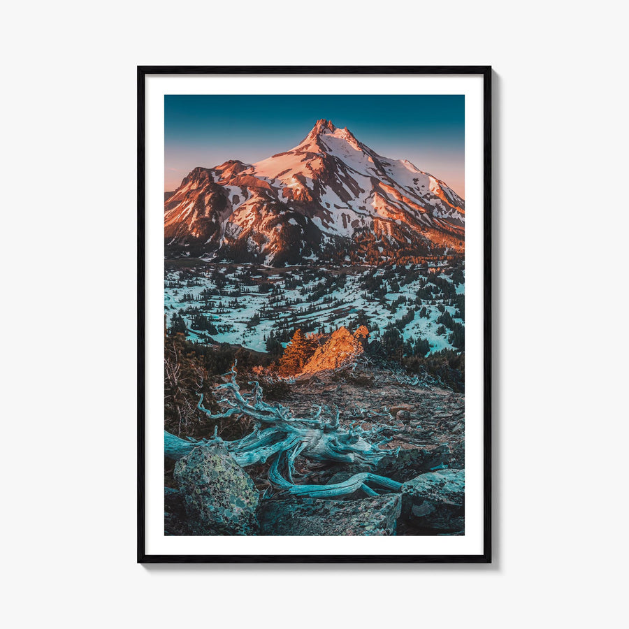 Oregon no. 1 colorful photo poster of United States – vertical wall art, unframed print shown in interior mockup