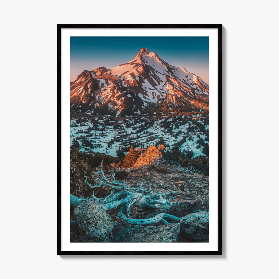 Oregon Photo No 1 Poster, framed poster mockup, white border