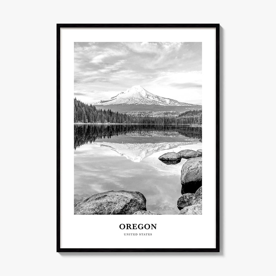 Oregon Classic No 2 Poster, framed poster mockup
