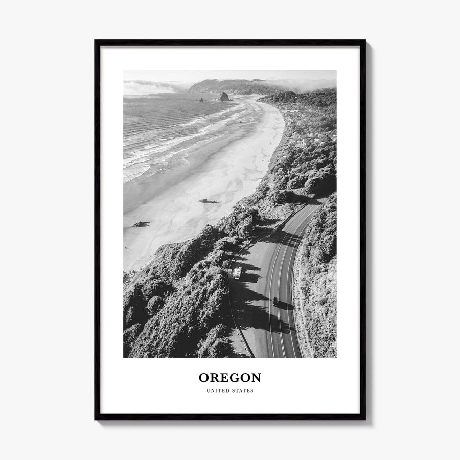 Oregon Classic No 3 Poster, framed poster mockup