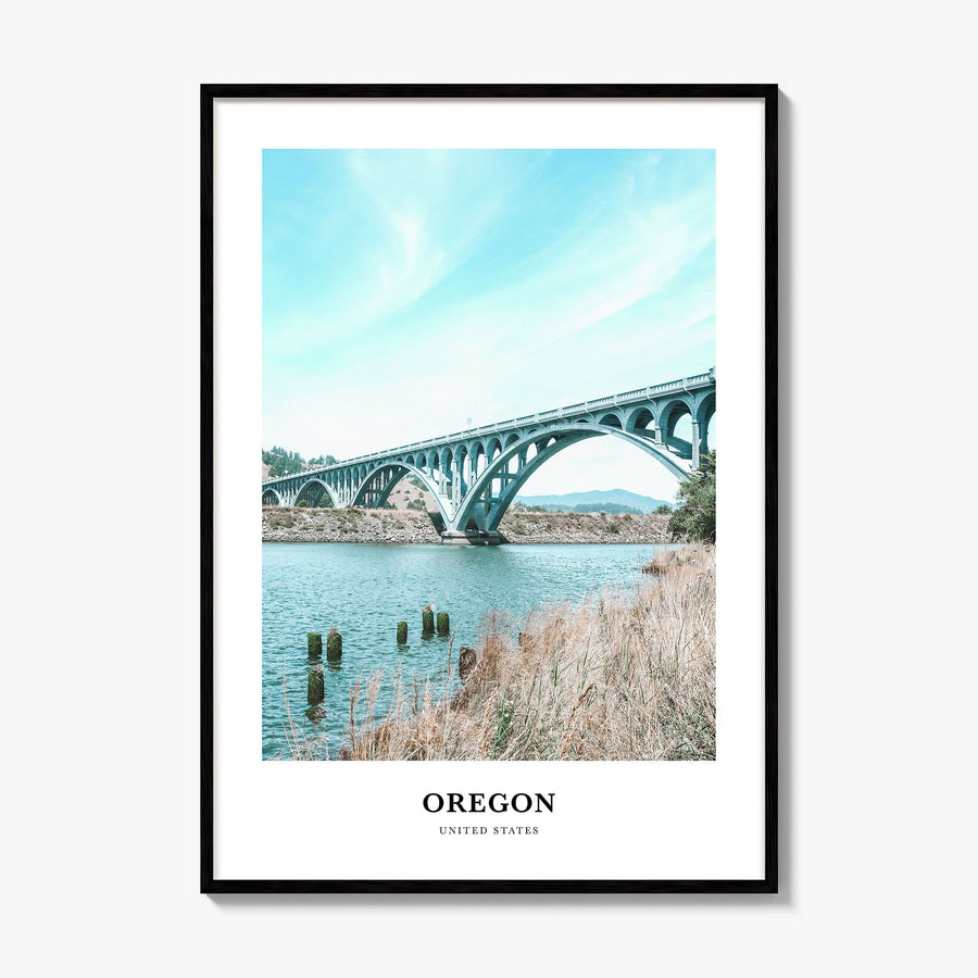 Oregon Classic No 1 Poster, framed poster mockup