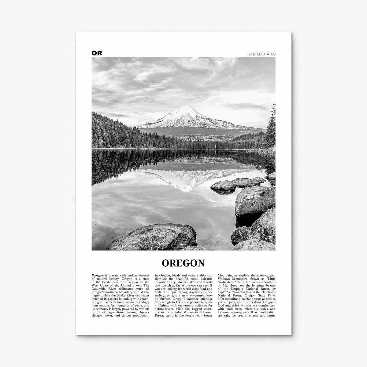 Oregon Newspaper No 2 Poster, print only (unframed)