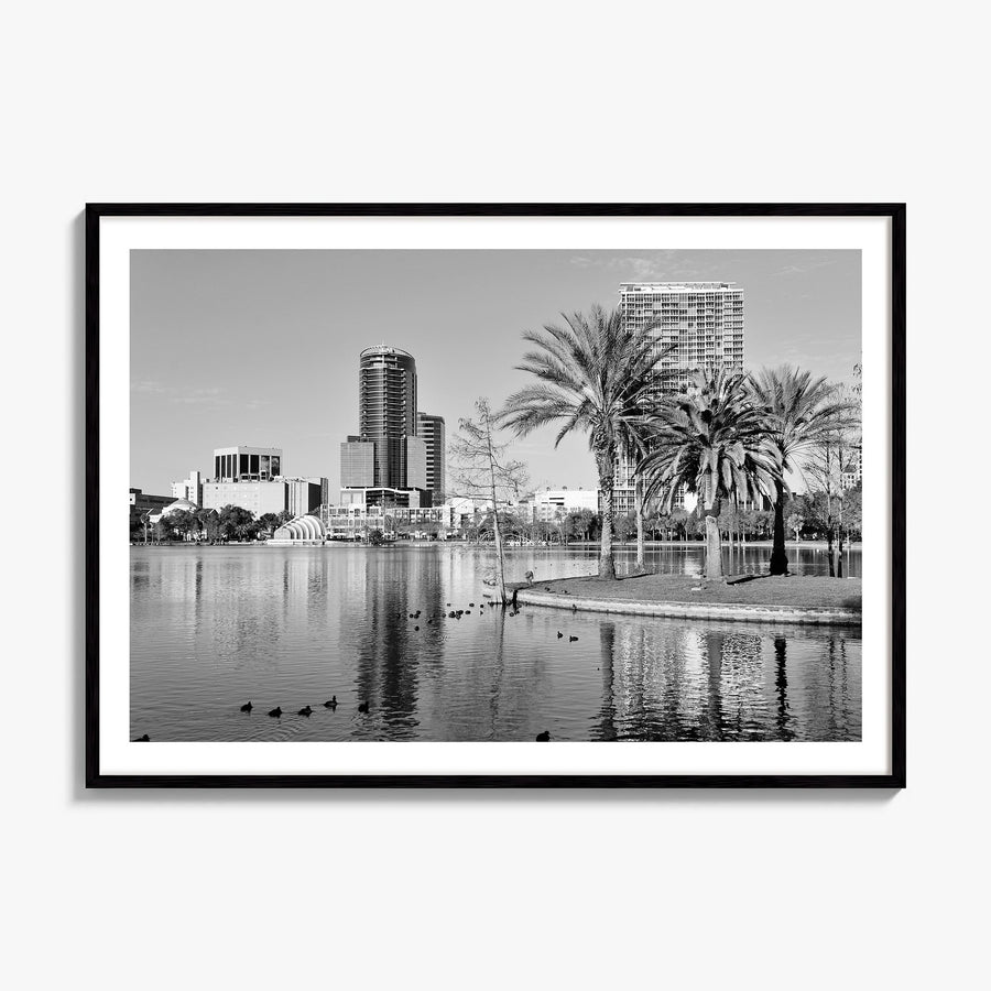 Orlando Photo Poster, framed poster mockup, white border