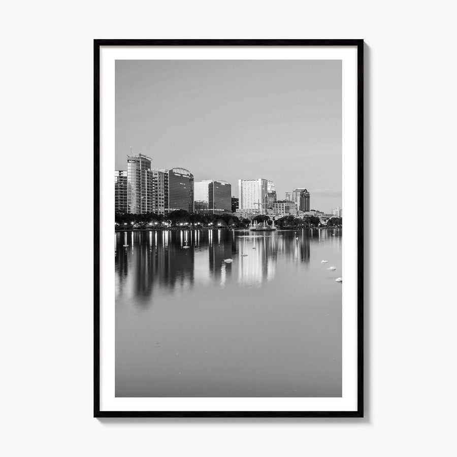 Orlando Photo No 1 Poster, framed poster mockup, white border