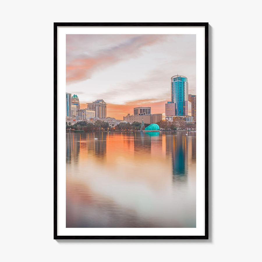 Orlando Photo No 1 Poster, framed poster mockup, white border