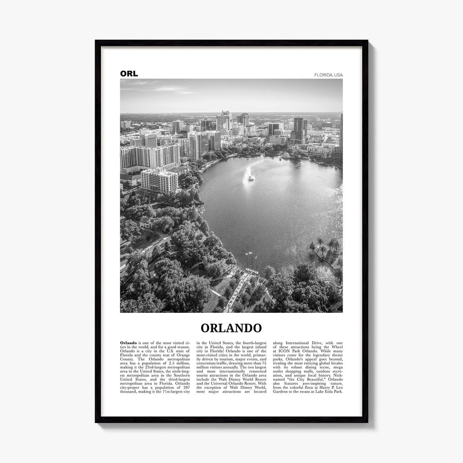 Orlando Newspaper No 1 Poster, framed poster mockup
