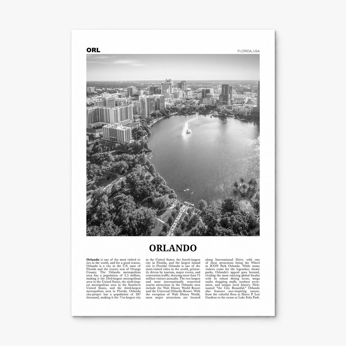 Orlando Newspaper No 1 Poster, print only (unframed)