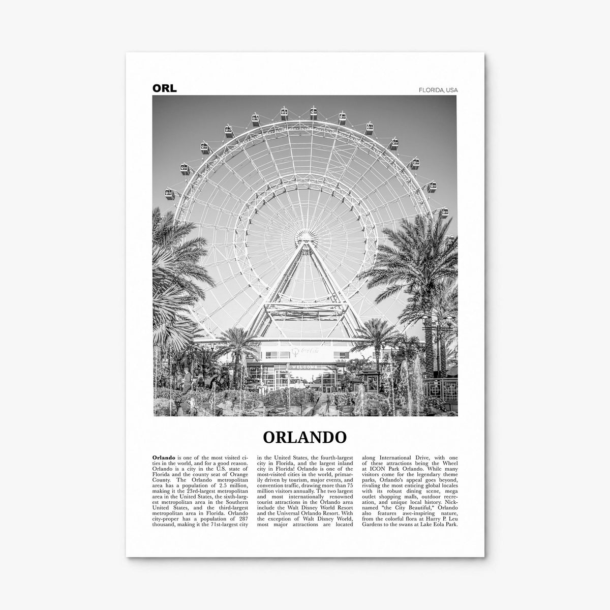 Orlando Newspaper No 2 Poster, print only (unframed)