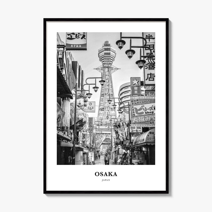 Osaka Classic Poster, framed poster mockup