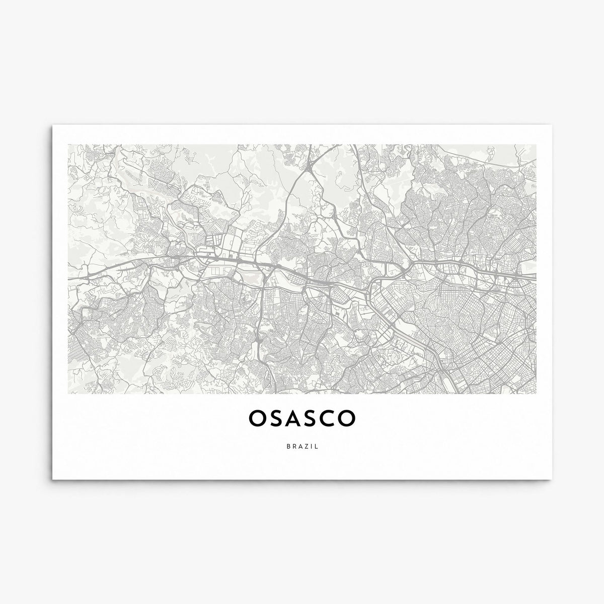 Osasco Map Poster, print only (unframed)