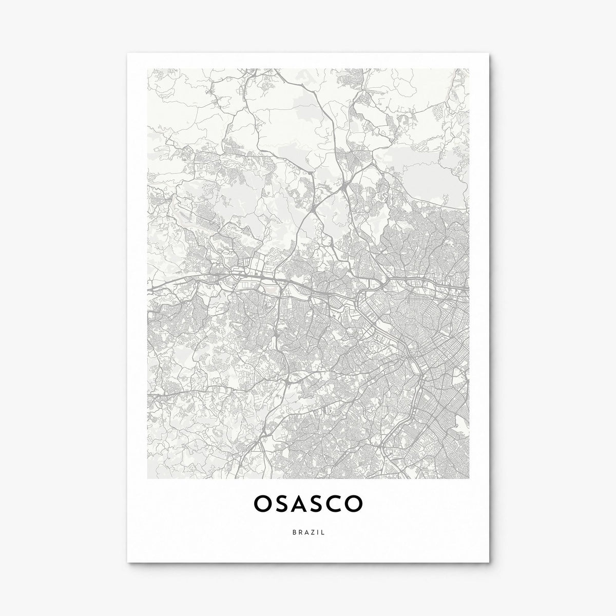 Osasco Map Poster, print only (unframed)
