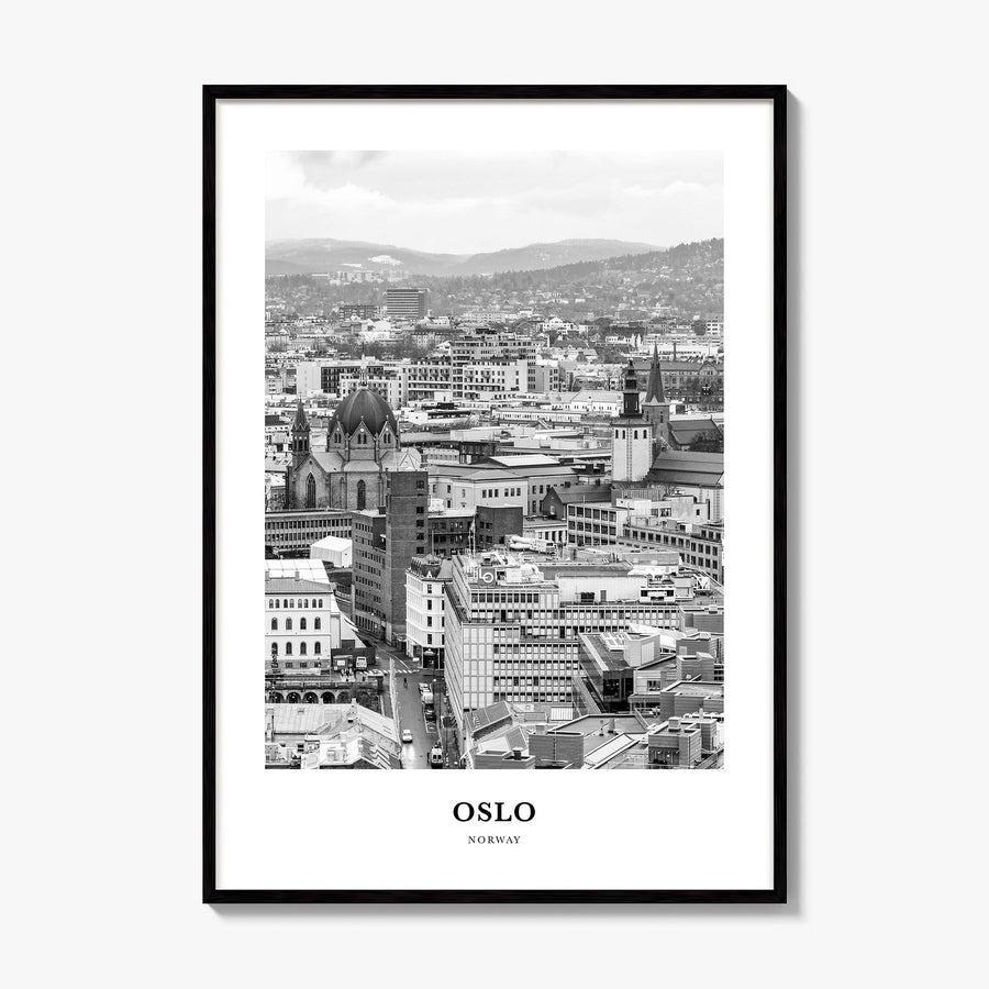 Oslo Classic No 1 Poster, framed poster mockup