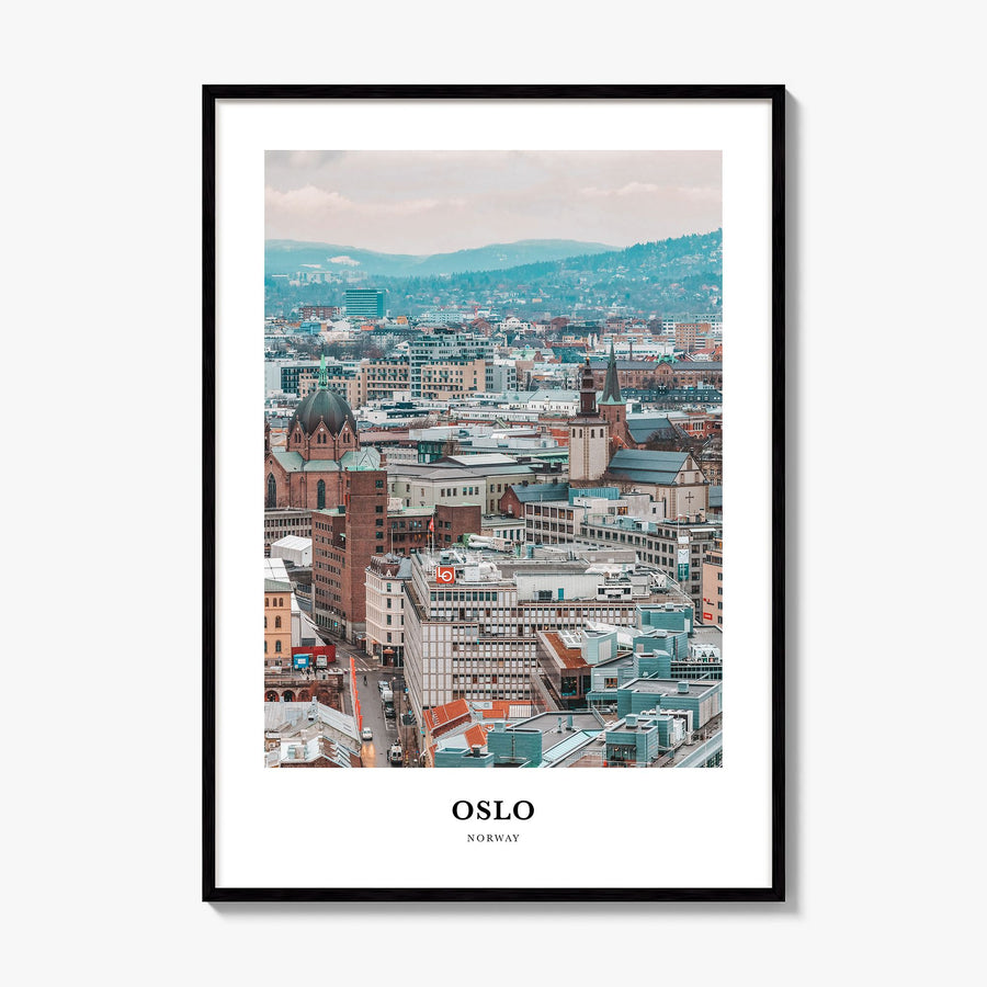 Oslo Classic Poster, framed poster mockup