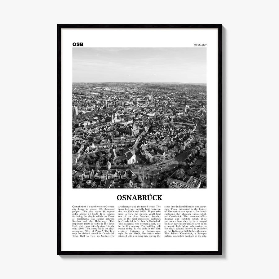 Osnabrück Newspaper Poster, framed poster mockup