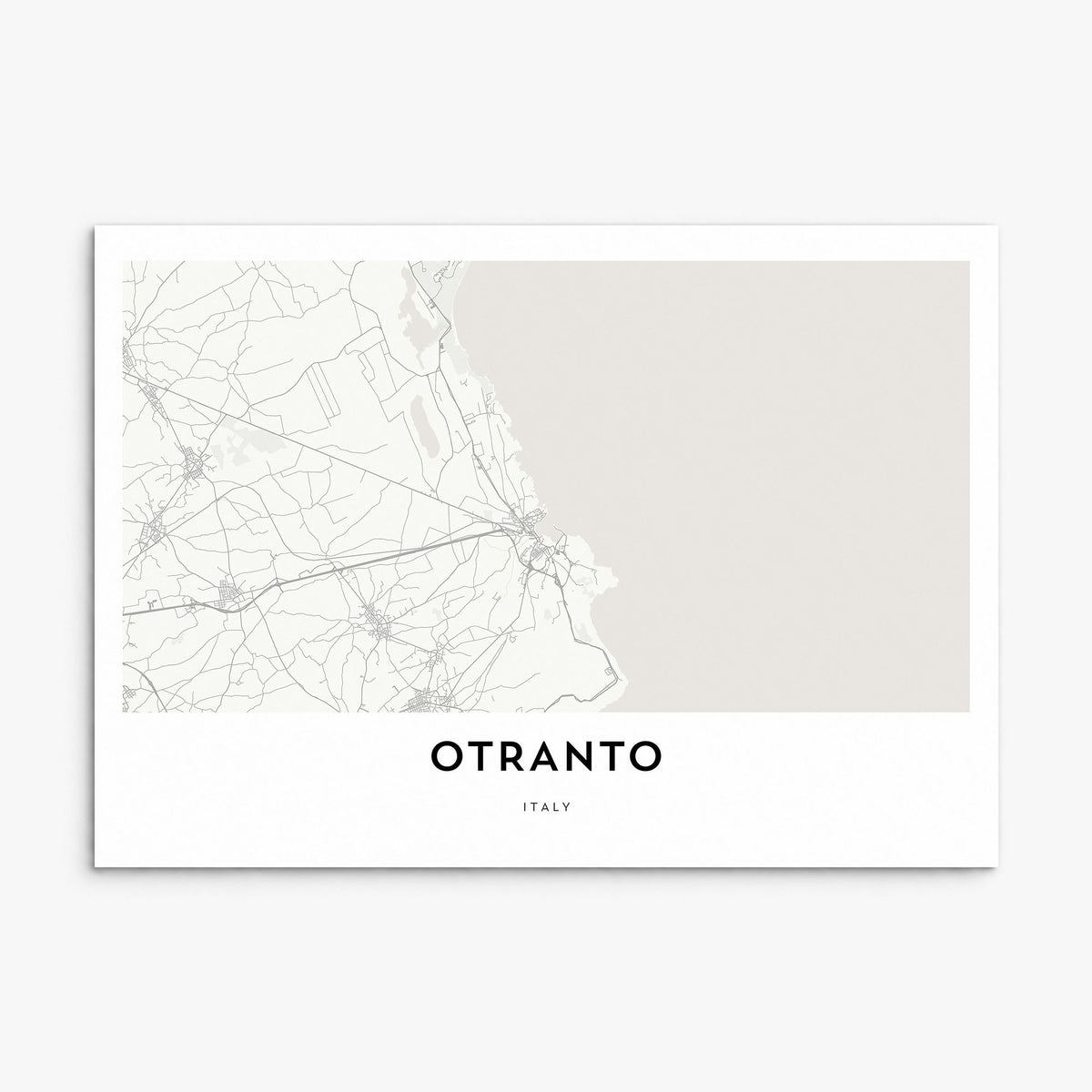 Otranto Map Poster, print only (unframed)