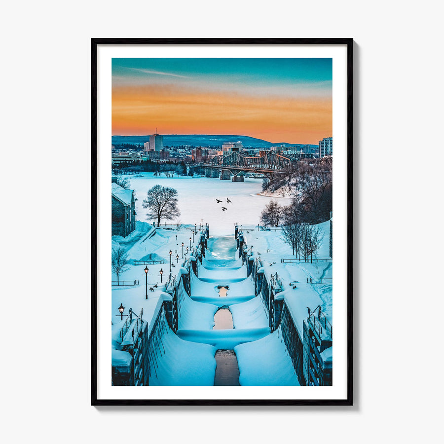 Ottawa Photo No 3 Poster, framed poster mockup, white border