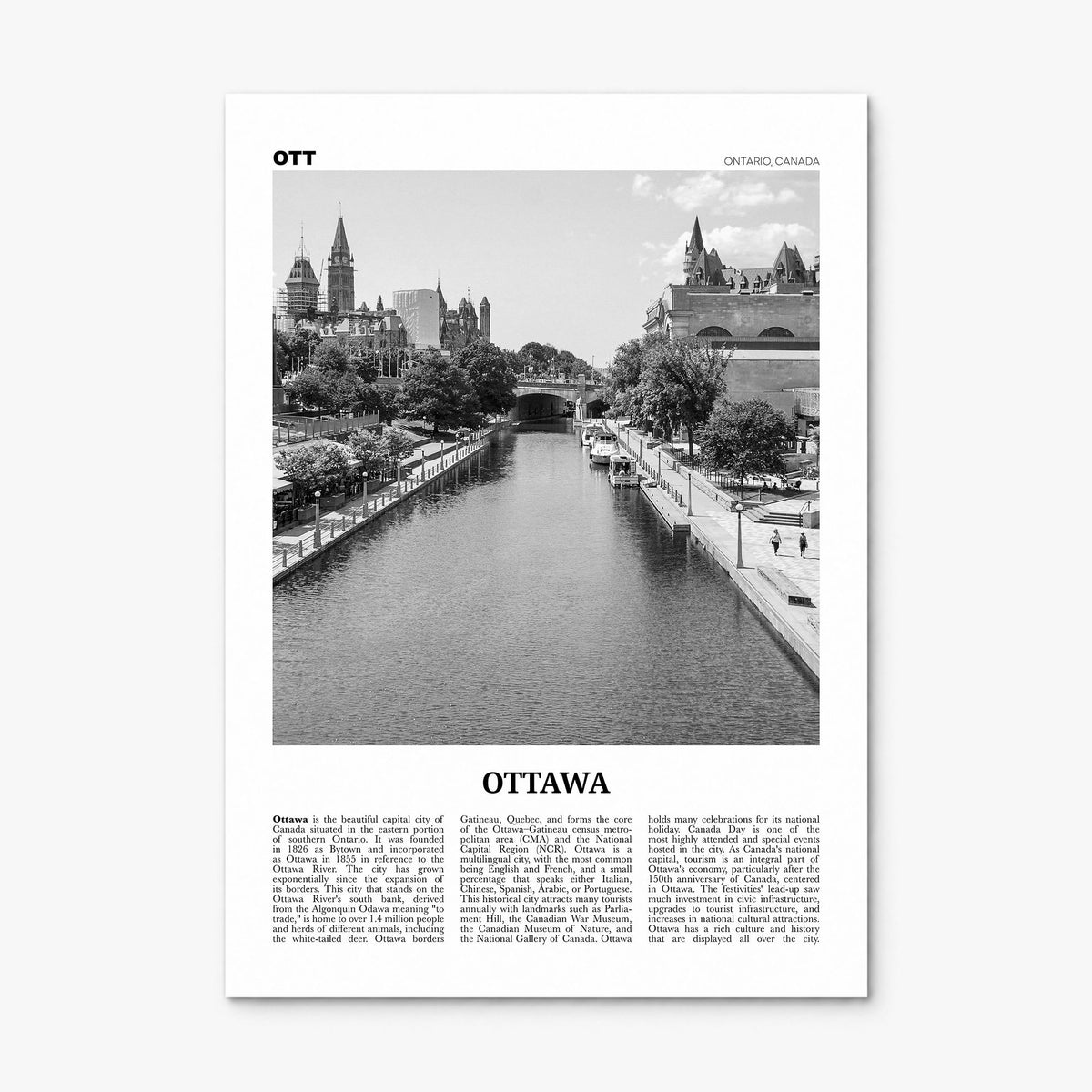 Ottawa Newspaper No 1 Poster, print only (unframed)