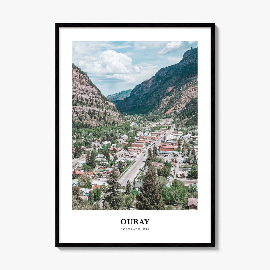 Ouray Classic Poster, framed poster mockup