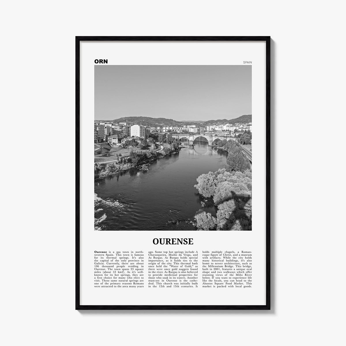 Ourense Newspaper Poster