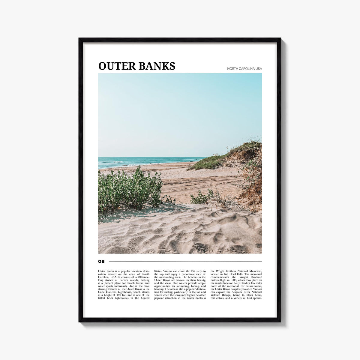 Outer Banks Travel Poster