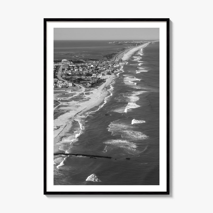 Outer Banks Photo Poster, framed poster mockup, white border
