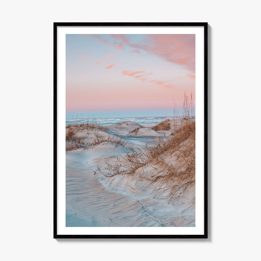 Outer Banks Photo No 3 Poster, framed poster mockup, white border