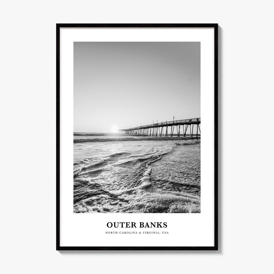 Outer Banks Classic Poster, framed poster mockup