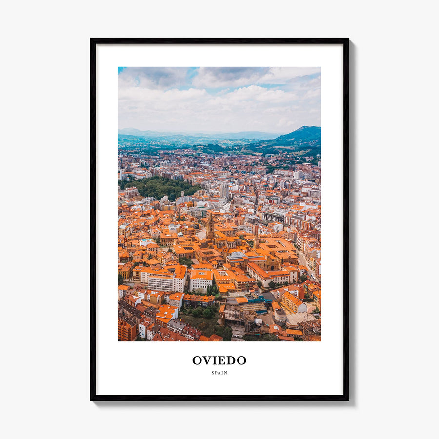 Oviedo Classic Poster, framed poster mockup