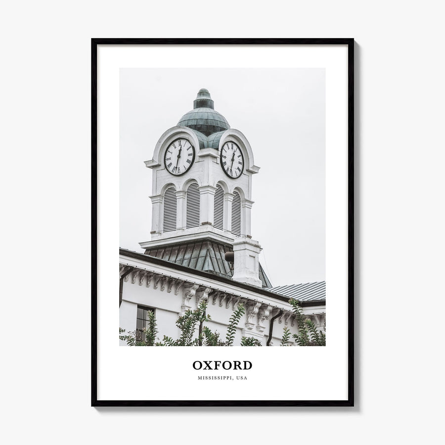 Oxford, Mississippi Classic Poster, framed poster mockup