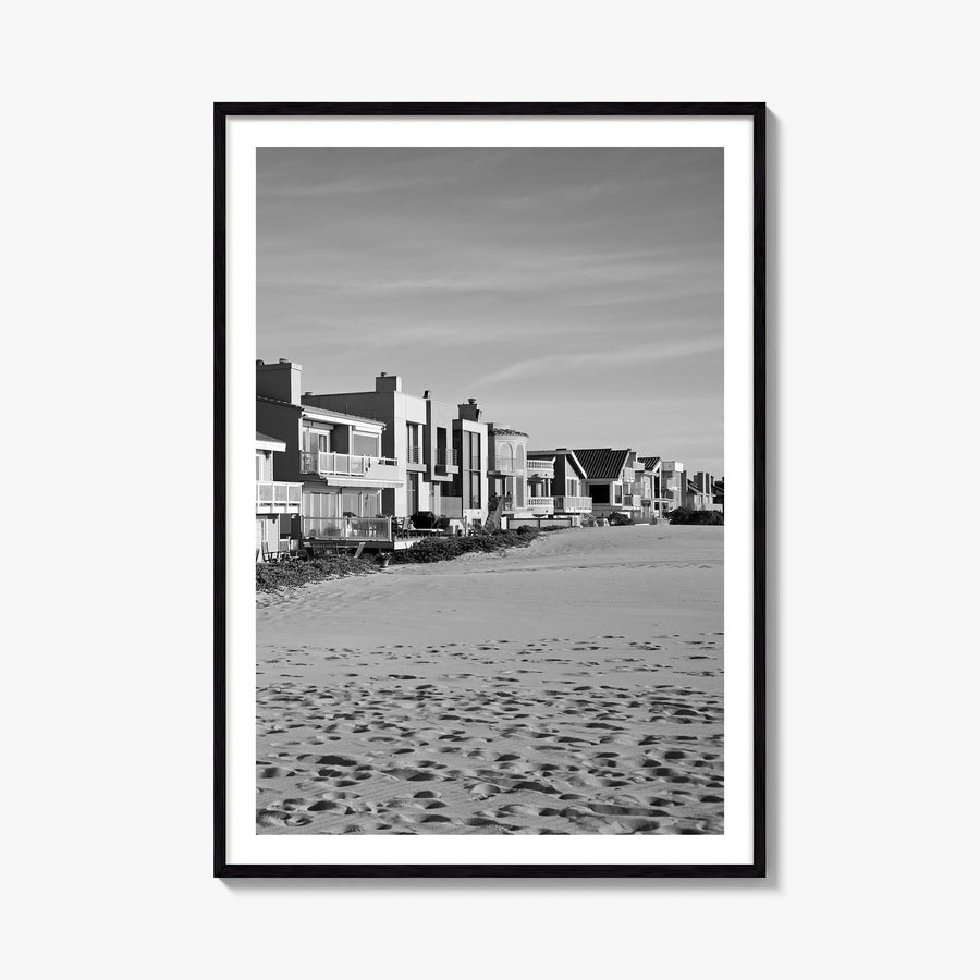 Oxnard black & white photo poster of California, USA – vertical wall art, unframed print shown in interior mockup