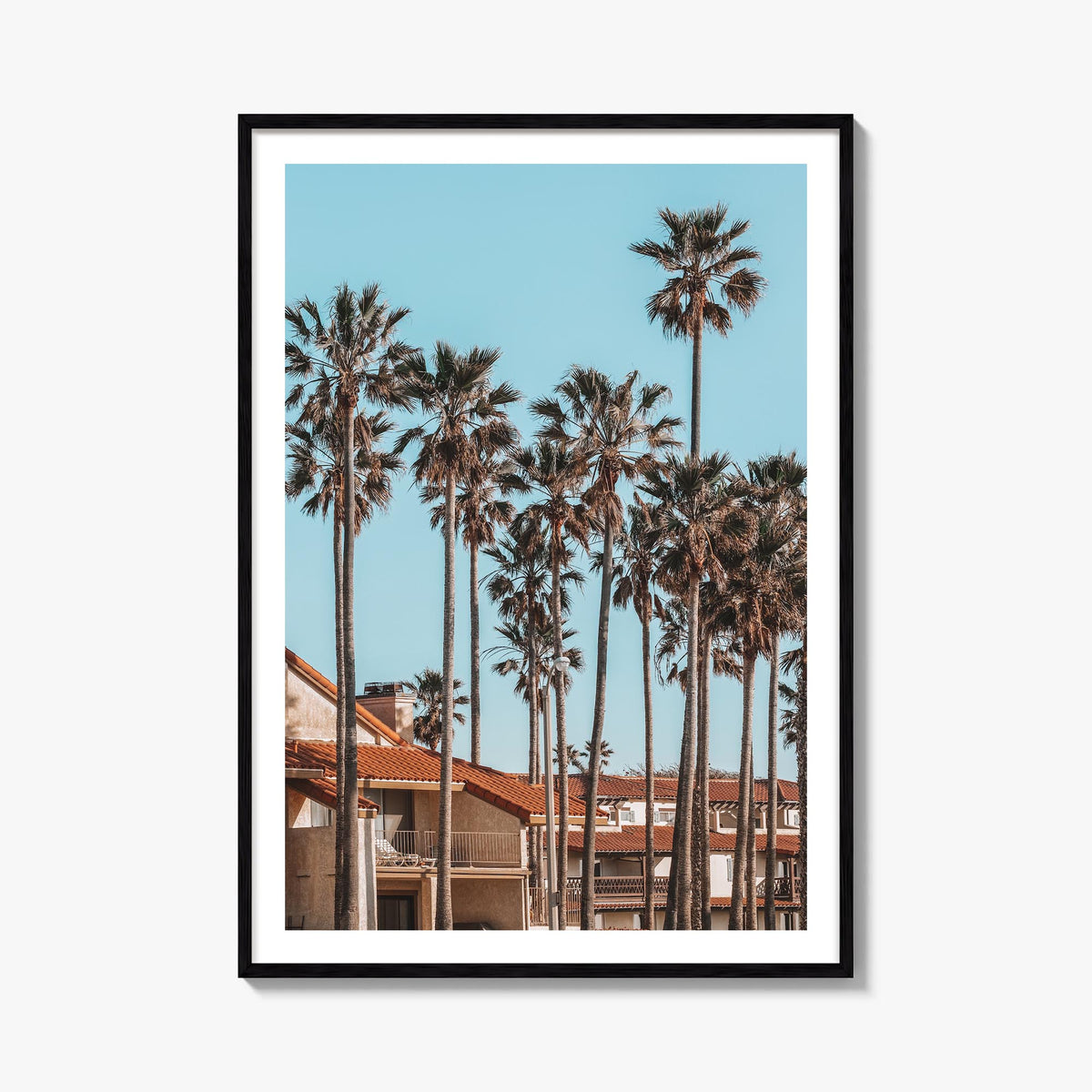 Oxnard colorful photo poster of California, USA – vertical wall art, unframed print shown in interior mockup